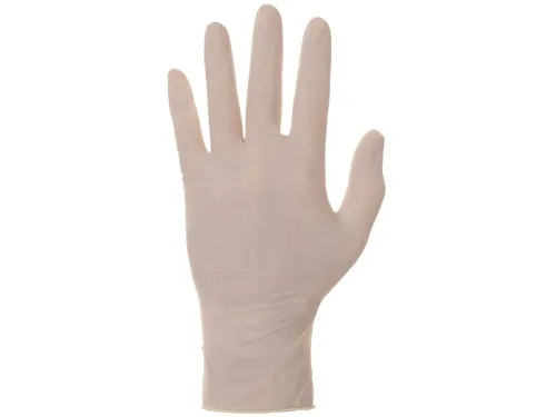 Jednorázové rukavice BERT, latexové, lehce pudřené_(1)