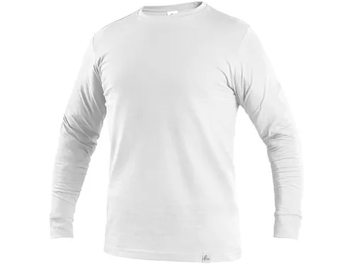 Pánské tričko s dlouhým rukávem PETR, bílé_(1)
