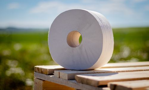 Toaletní papír Jumbo 240, 2vr recykl 75% bělost, 185m  (6ks) FROS