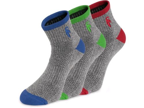 Ponožky 3 páry, šedé, vel.40-42
