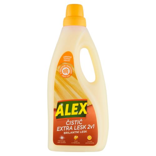 ALEX čistič extra lesk 2v1 laminát 750ml Pomeranč