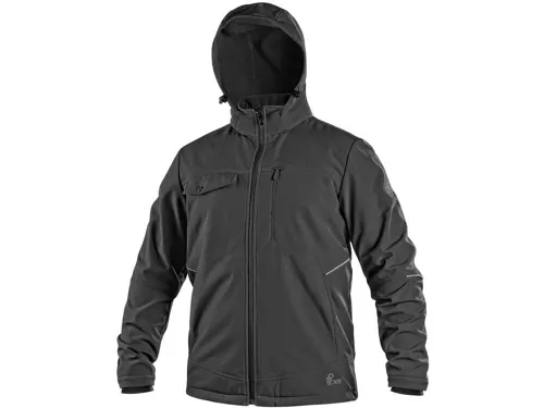Bunda CXS STRETCH, pánská, softshell, černá_(1)