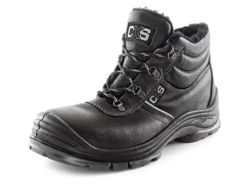 Obuv kotníková CXS SAFETY STEEL NICKEL S3, zimní, černá_(1)