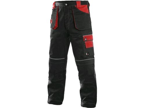 Kalhoty do pasu CXS ORION TEODOR, zimní, pánské, černo-červené, vel. 52-54

