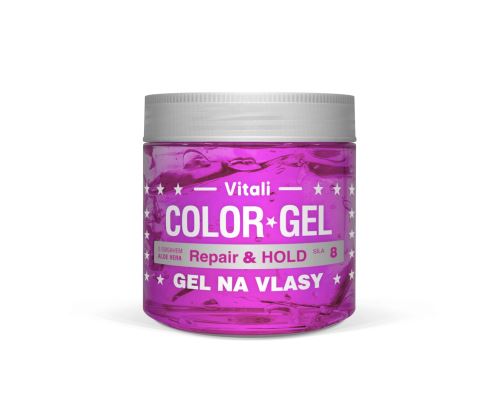 Color gel na vlasy fialový Aloe Vera 390ml