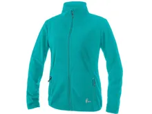 Mikina CXS GRANBY LADY, dámská, fleece, tyrkysově zelená_(1)