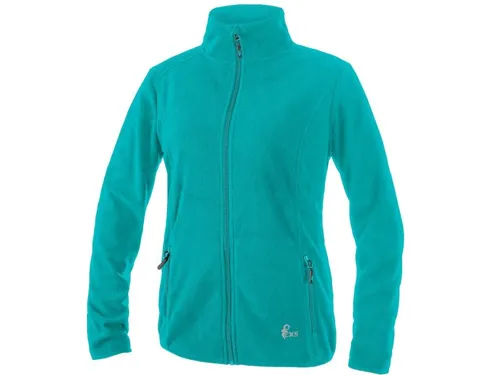 Mikina CXS GRANBY LADY, dámská, fleece, tyrkysově zelená_(1)