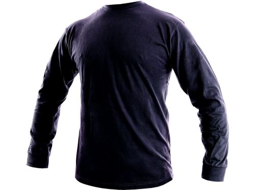 Pánské tričko s dlouhým rukávem PETR, tmavě modré, vel. 4XL
