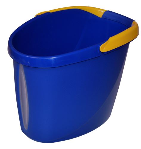 Oválný kbelík 12 l modro/žlutý