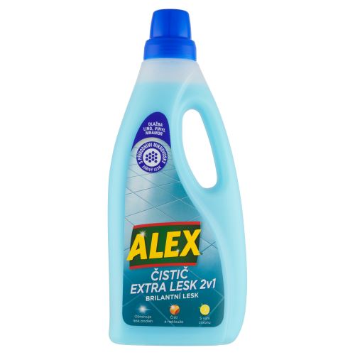 ALEX čistič extra lesk 2v1 dlažba 750ml Citron