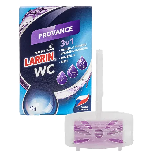 LARRIN WC závěs Provance fialový 3v1, 40g (komplet, blistr)