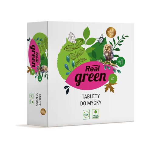 Real green tablety do myčky 40ks