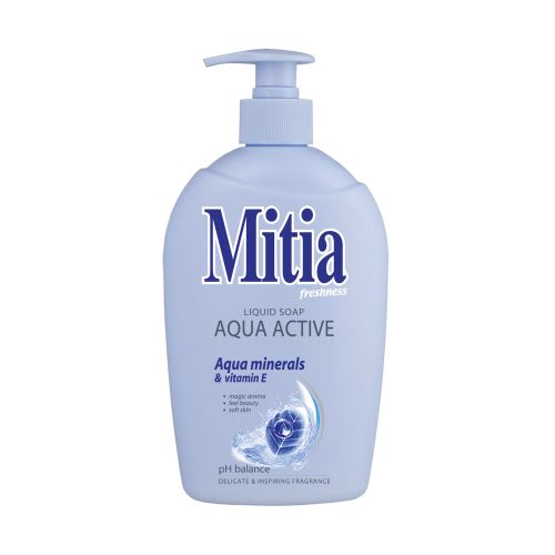 Mitia tek.mýdlo Aqua active 500ml s dávkov.