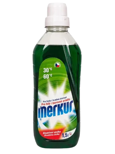 Merkur gel 1,5l 30PD na bílé a barevné prádlo